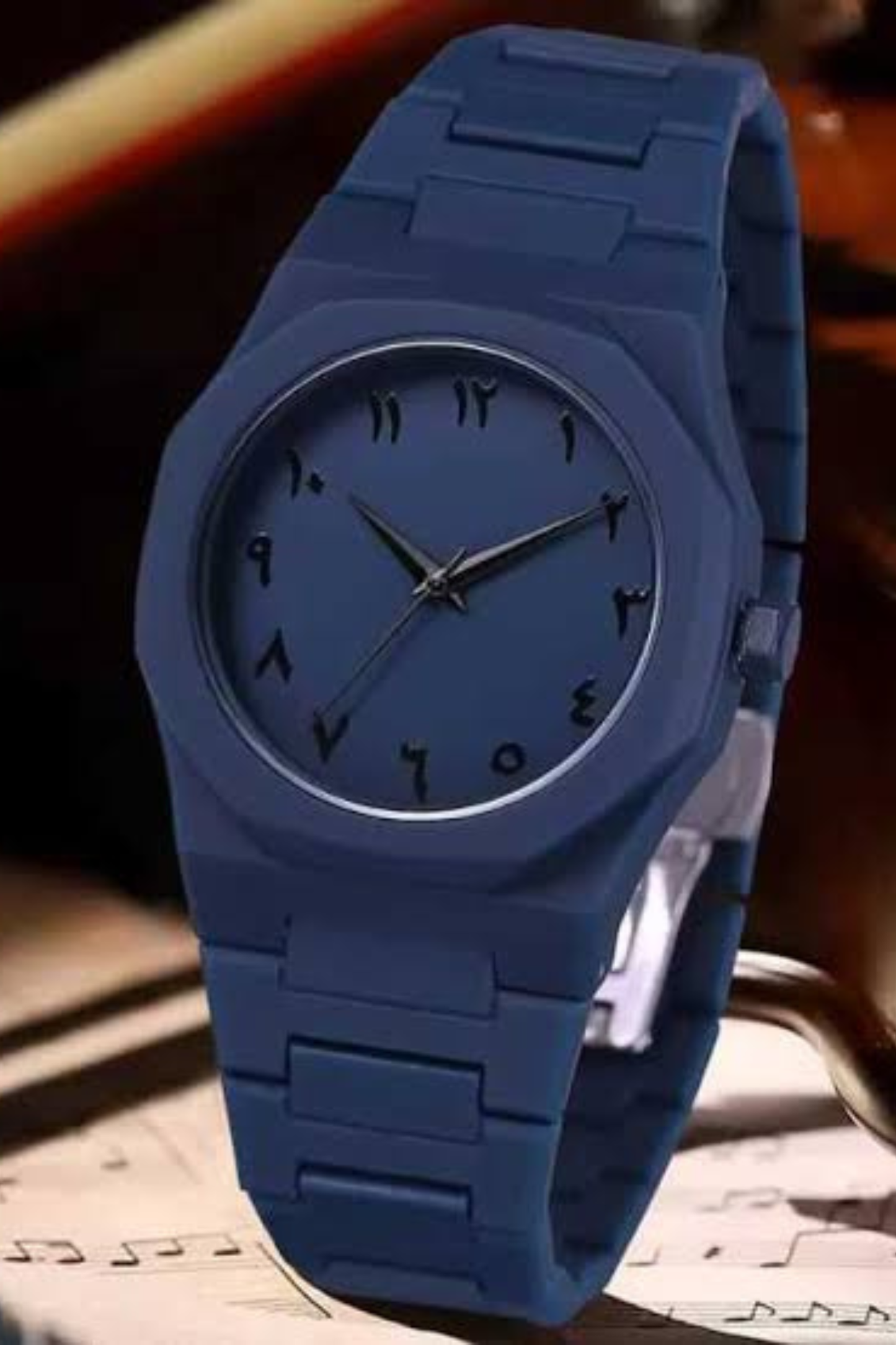Stylish Arabic Aura Watch At Bro's Fashion -Royal Blue