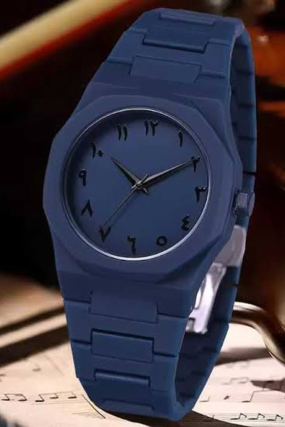 Stylish Arabic Aura Watch At Bro's Fashion -Royal Blue